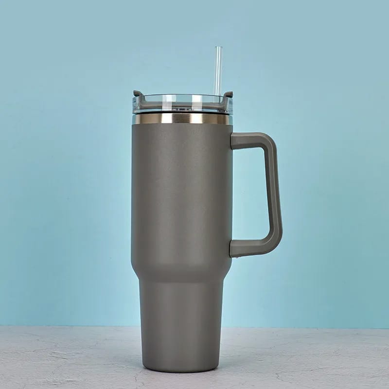 Large 40oz Matte Teal Insulated Tumbler for Hot & Cold Drinks